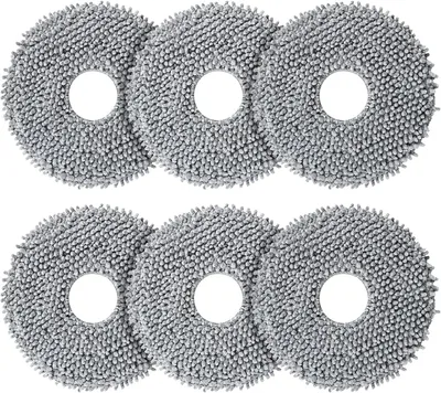 6 Mikrofasertücher für Roborock Saros 20, Qrevo Curv u. a.