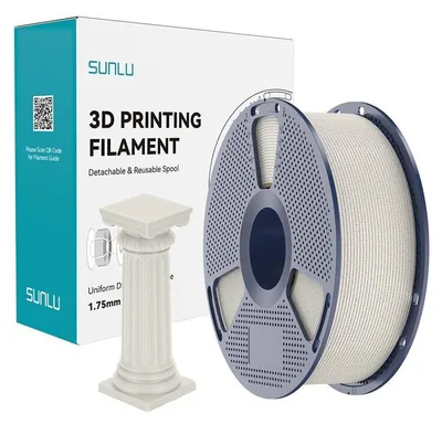 Produktbild von Sunlu PLA High Speed Marble Filament Kastanie