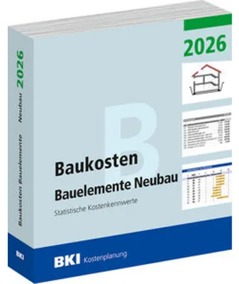Obrázok produktu pre BKI Baukosten Neubau 2026 - Teil 2 Bauelemente