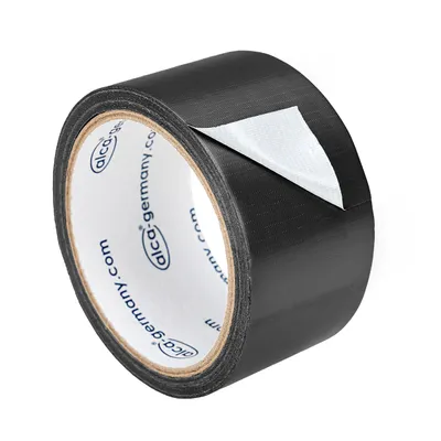 Produktbild von alca® Reparatur Montage Klebeband schwarz Power Tape ca. 0,2 mm x 50 mm x 10 m wasserfest wetterfest selbstverschweißend Gewebeklebeband Panzerband