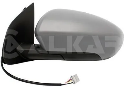 Produktbild von ALKAR 6141567 Außenspiegel Seitenspiegel Links für NISSAN Qashqai / Qashqai +2 I (J10, NJ10) Beheizt Konvex Grundiert Elektrisch