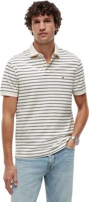 Produktbild von Tommy Hilfiger Herren Poloshirt Kurzarm 1985 Regular Fit, Elfenbein (Ivory Petal
