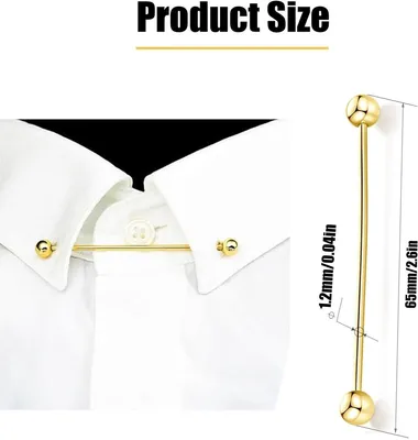 2 Stück - Kragenpin - Krawattenclip - Brosche - Reverspin - Elegante Accessoires - Kragenstecker