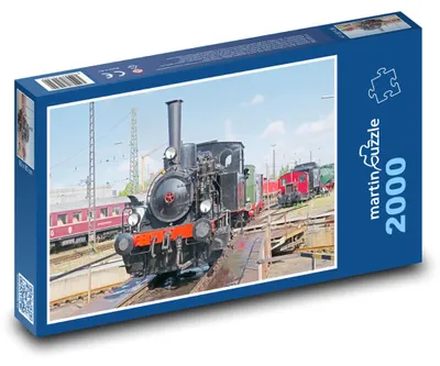 Produktbild von martinpuzzle - Puzzle 2000 Teile - Dampflokomotive