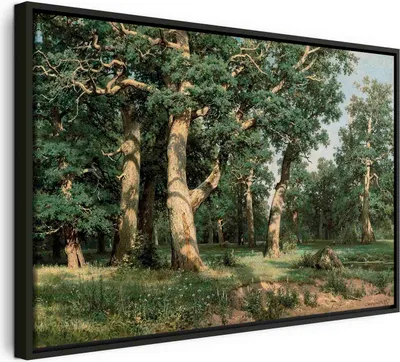 Produktbild von Italienischer Leinwand Leinwandbild - Oak Forest 90x60 cm Reproduktionen l-F-10008-b-a