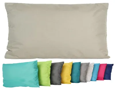 Produktbild von JACK Outdoor Lounge Kissen 30x50cm Dekokissen inkl. Füllung Wasserfest Sitzkissen Garten Stuhl Lotus Effekt, Farbe:Taupe