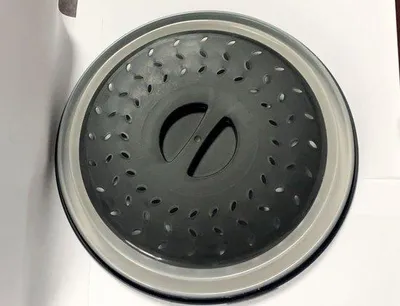 Produktbild von Magnetronabdeckung – Schwarz/Transparent – Abdeckung für Magnetron - Klappbare Abwasserwanne - Rund Ø 27 cm