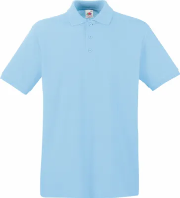 Produktbild von Fruit Of The Loom Premium Herren Polo-Shirt, Kurzarm BC1381 (3XL) (Himmelblau)