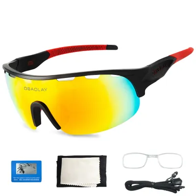Produktbild von Fahrradbrille Polarisiert Radsportbrillen Fahrradbrille,Wandern,Joggen/Laufen,Nordic Walking,Segeln/Rudern,Trail Running,etc.UV400, TR90 Rahmen