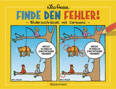 Produktbild von Finde den Fehler - Bildersuchrätsel mit Cartoons