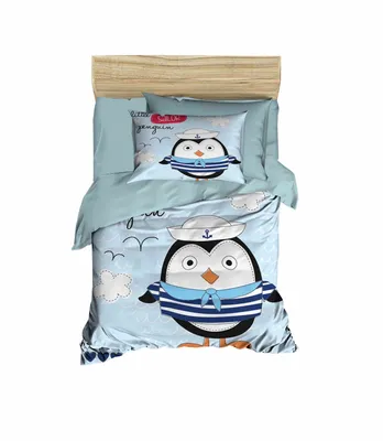 Zdjęcie produktu dla L'Essentiel Linge de Maison, PH123, poszwa na kołdrę dziecięcą, niebieska, 100 x 150 cm