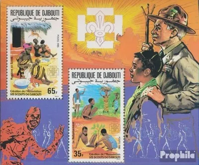 Produktbild von Briefmarken Dschibuti 1985 Mi Block116A (kompl.Ausg.) postfrisch Pfadfindervereinigung