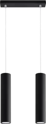 Obrázok produktu pre Závesné svietidlo LAGOS 2 čierne 2xGU10 10W oceľ 90x6x30cm Sollux Lighting