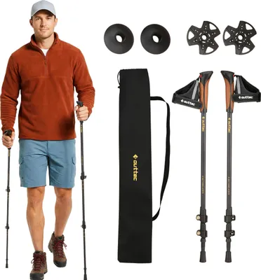 Obrázek produktu pro Hole Outtec® Hiking, Nordic Walking - 60-135cm - Ultralehké trekingové hole pro muže a ženy - turistika, trekking