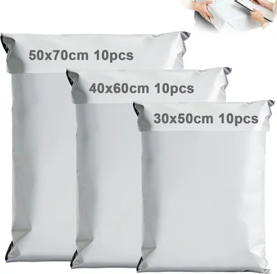 Obrázok produktu pre Prepravné tašky 30 ks, 3 veľkosti, vodotesné, nepriehľadné, pre oblečenie