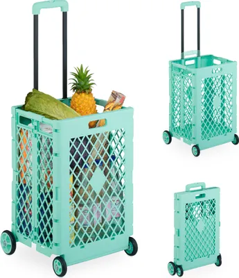 Produktbild von relaxdays Klappbarer Einkaufstrolley