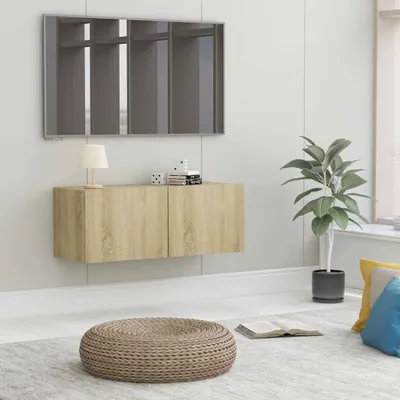 Obrázek produktu pro TV skříňka Sonoma dub 80x30x30 cm odvozený výrobek ze dřeva