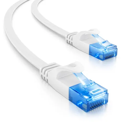 Produktbild von deleyCON MK1653, 30 m, Cat6, U/UTP (UTP), RJ-45, RJ-45, Weiß