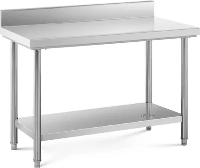 Produktbild von Pracovní stůl Royal Catering z nerezové oceli - ECO - 120 x 60 cm - 400 kg - stojan -