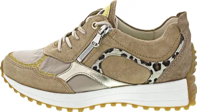 Produktbild von Waldläufer H-Pinky Damen sportlicher Schnürer in Beige, Größe 4.5