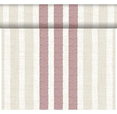 Produktbild von 4x Duni Dunicel® Tête-à-Tête-Tischläufer 0,4 x 24 m Rigato Bordeaux