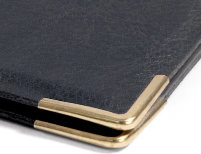Produktbild von Speisekarten-Mappe Speisen&Getränke Goldprägung A5 schwarz Packung mit 5 Stück
