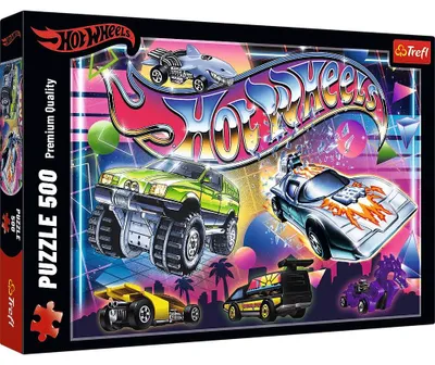 Immagine prodotto di Puzzle – 500 – Hot Wheels: Gli anni '80 – Trefl 37538