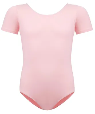 Image de Justaucorps pour femmes et filles - Coton, manches courtes - Rose