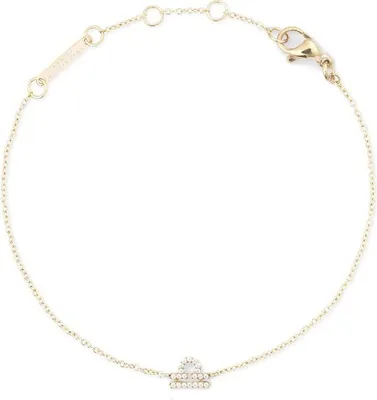 Produktbild von Daniel Wellington Kristall Sternzeichen Kette Gold Waage Armband