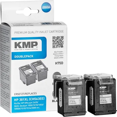 Immagine prodotto di KMP 1719,4021 KMP H75D Cartuccia d'inchiostro nero DP compatibile con HP CH 563 EE