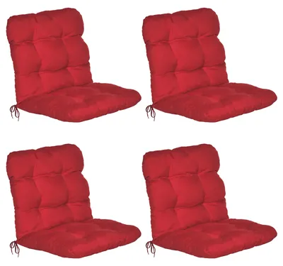 Produktbild von Beautissu 4er Set Niedriglehner Auflagen Set Flair NL, 100x50x8cm, Rot