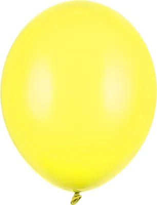 Produktbild von 50 Stk. Luftballon Ø30cm "Uni Metallic" | Zitronengelb