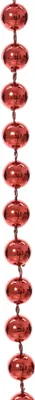 Produktbild von Perlenkette 8mm x 10m Kunststoff - Weihnachtsrot