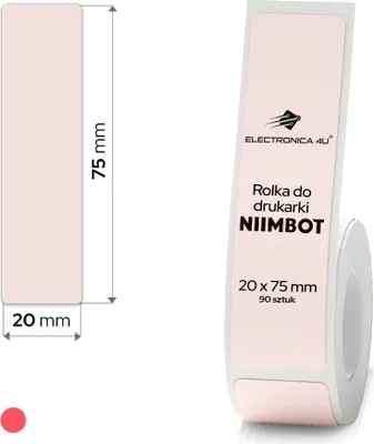 Image de Étiquettes autocollantes thermiques pour imprimante Niimbot D101 20x75
