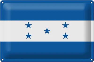 Produktbild von Blechschild Flagge Hondura 30x20cm Flag of Honduras