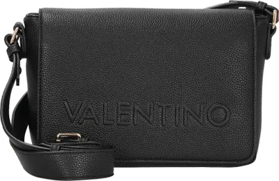 A black Valentino Bags bodybag with the brand name embossed on the front.