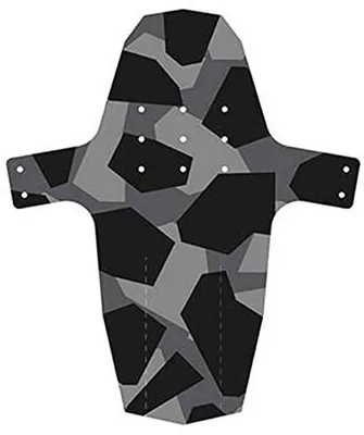 Produktbild von Hebie 0724 V E10 Schutzblech Swap Front 26-29' Camouflage Folie + 5 Kabelbinder, 0724V, schwarz/grau