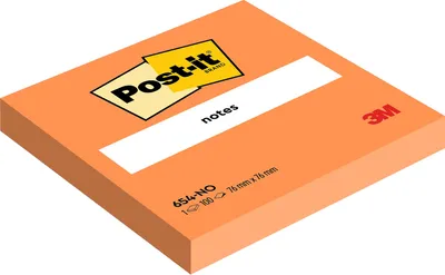 Produktbild von Post-it® Haftnotiz Notes neon 654NOR 76x76mm neonor