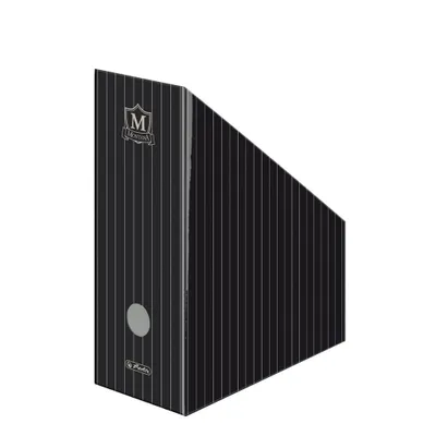 Produktbild von Herlitz Wellpappe Stehsammler Montana für DIN A4 schwarz