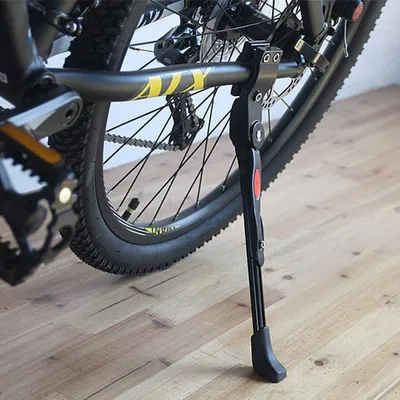 Produktbild von Verstellbarer Fahrradständer, Aluminiumlegierung, Geeignet für 24", 25", 26" und 27" Reifen, Schwarz