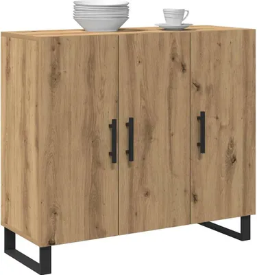 Produktbild von vidaXL Sideboard Artisan-Eiche 90 x 34 x 80 cm Holzwerkstoff