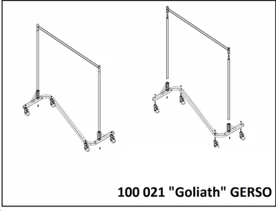 Produktbild von Schwerlast Kleiderständer Goliath Industrieständer