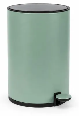 Productafbeelding van Vuilnisemmer, met soft-close deksel, inhoud ca. 5 liter, mintgroen, AI-gegenereerde afbeelding