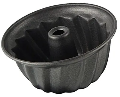 Tulbandform Ø 10 cm, Mini-Backform, Antihaftbeschichtung, schwarz