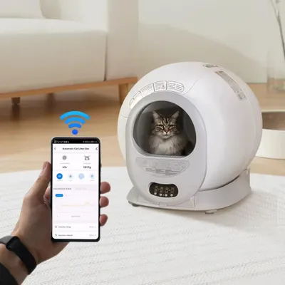 Immagine prodotto di Lettiera per gatti - Lettiera automatica - Lettiera autopulente - Lettiera elettrica - Lettiera controllabile tramite app