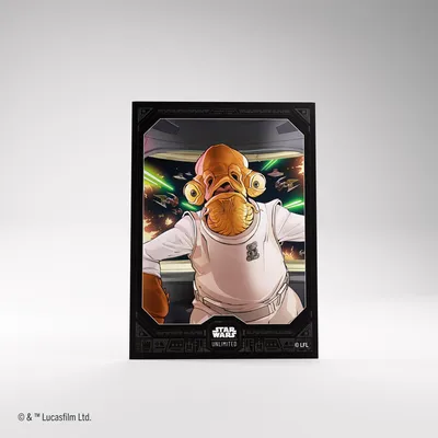 Produktbild von Star Wars Unlimited Art Sleeves Admiral Ackbar, Standardgröße