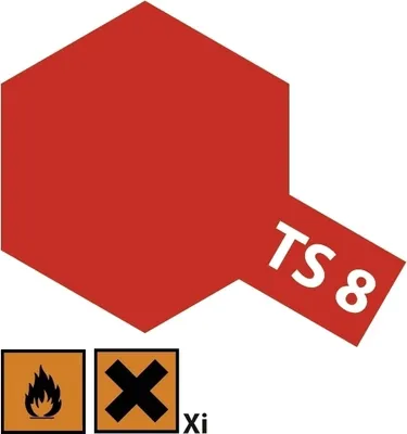 Produktbild von TS-8 Italienisch Rot glänzend 100ml Sprühfarbe