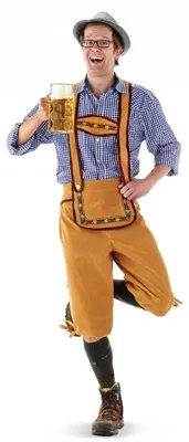 Produktbild von Trachten Lederhose für Herren Größe M/L