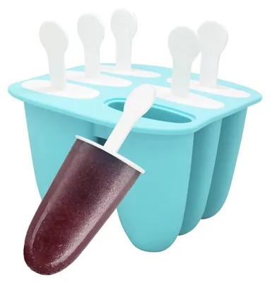 Eisformen Silikon 6 Stück antihaft BPA-frei wiederverwendbar