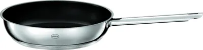 Produktbild von RÖSLE Bratpfanne ELEGANCE, Ø 24 cm, Edelstahl 18/10, ProCera Keramikbeschichtung, PFOA-frei, Backofen- & Induktionsgeeignet, gekapselter Sandwichboden mit Aluminiumkern, Schwarz Hochglänzend